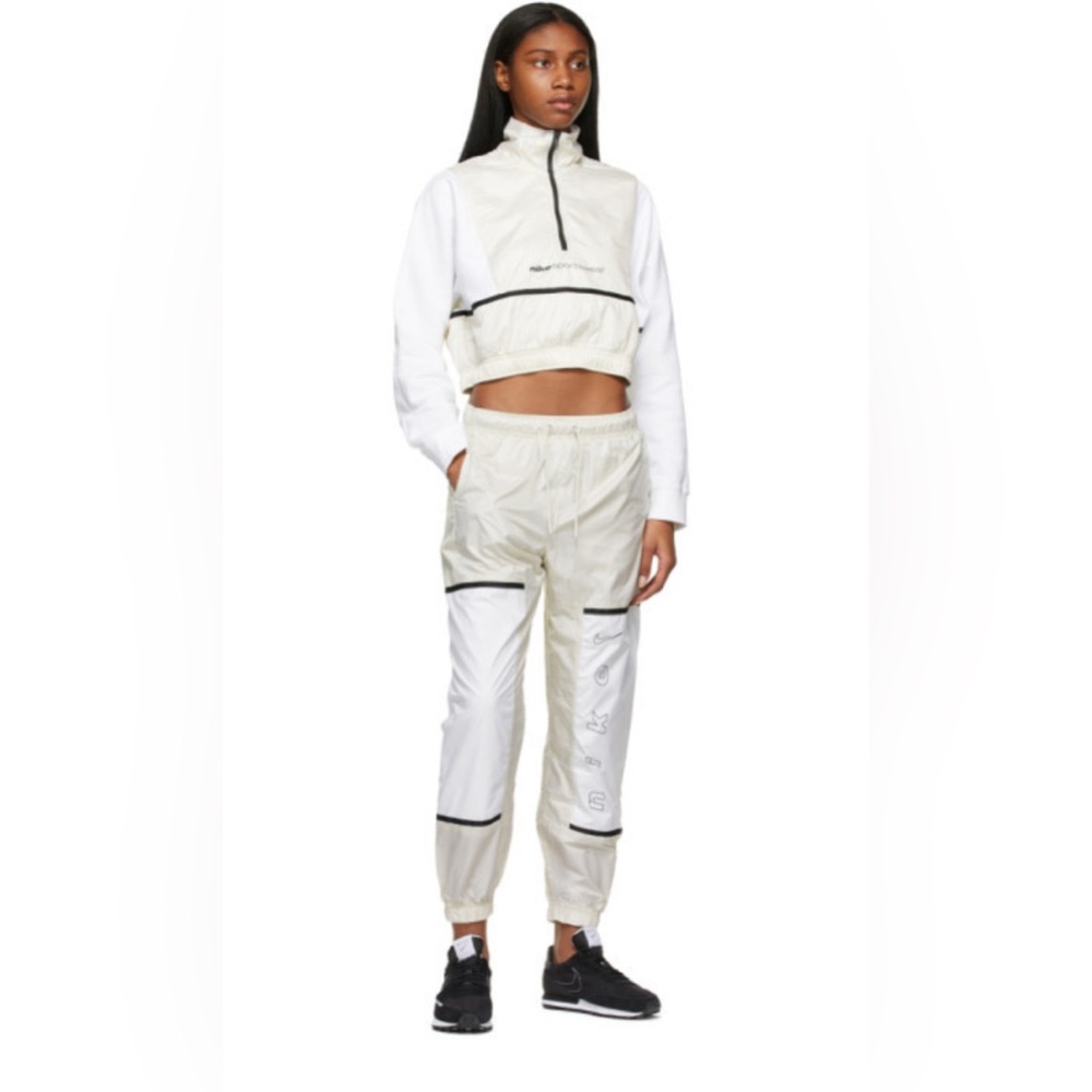 Nike Beige Sportswear Archive Remix Track Pants Medium - Picture 4 of 9